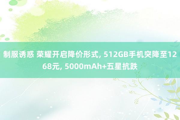 制服诱惑 荣耀开启降价形式， 512GB手机突降至1268元， 5000mAh+五星抗跌